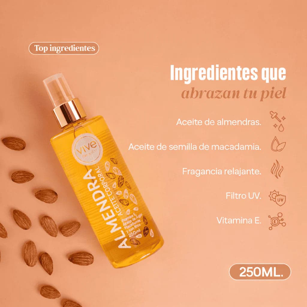 Aceite Corporal Vive Beauty 250 Ml - Imagen 1